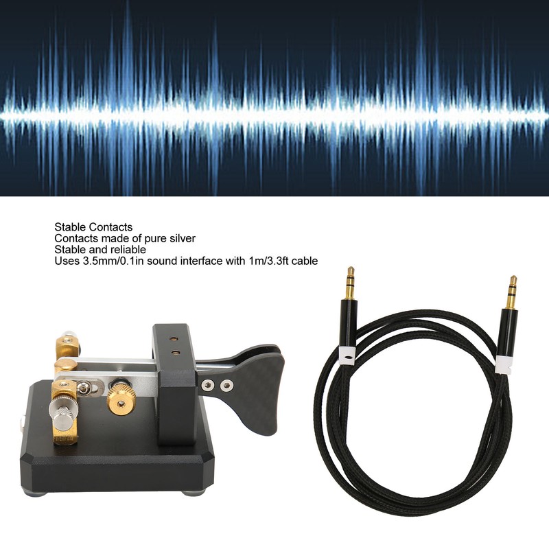 Morse Code Key Double Paddle Automatic Shortwave Portable CW Morse
