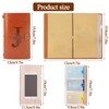 Initial PU Leather Travel Notebook Refillable Diary Travel Diary with