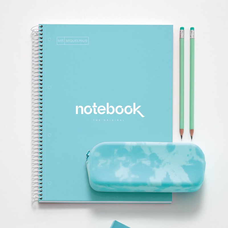 Miquelrius Spiral Notebook A4 Sky Blue