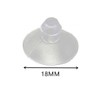20 Pack 18mm/0.7" Mini Clear Suction Cups for Glass Table
