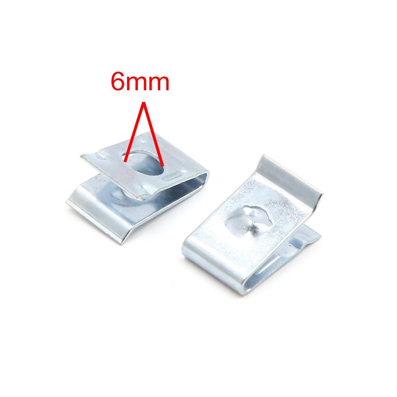 sourcing map 100x Tapping Screws Fastening Sheet Metal Nut Clip