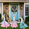 Easter Goose Outfit for 23 Inch Porch Display(Egg Rabbit Print)