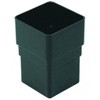 FLOPLAST 65mm Square Downpipe Socket - Black