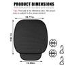 DUSCOKE 2PCS Breathable Car Seat Cover, Ice Silk & Anti-Slip