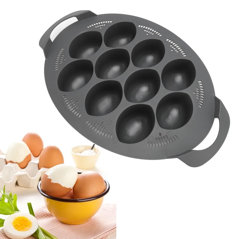 10 Holes Egg Poacher Insert Easy Release Portable Multifunctional Egg