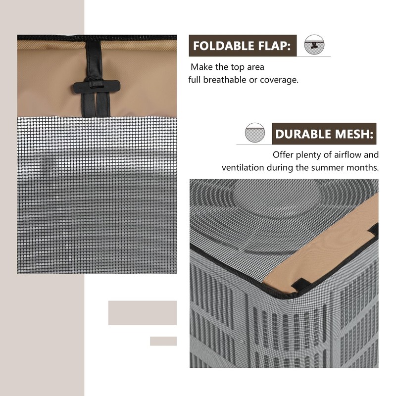 ULTCOVER 2 in 1 Full Mesh with Waterproof Fabric Top