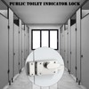 1Pack Latch Indicating Lock,Silver Latch Indicator Bolt,Privacy Partition Indicator Lock