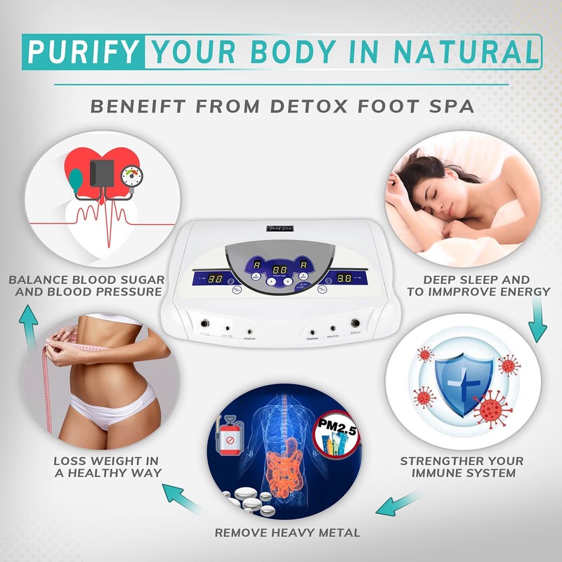 Boeetech Dual Foot Spa Detox Machine, Foot Bath Spa Ionic