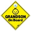 Grandson On Board Sign, Baby On Board Sign, Grandchild On