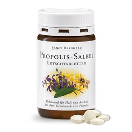 Sanct Bernhard Propolis Lozenges, with Sage & Vitamin C, For Hoarseness, 150 Tablets