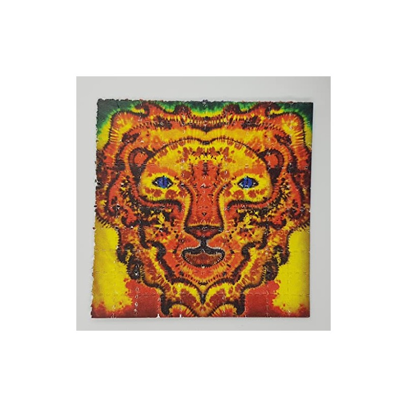 Lion Rasta Blotter Art Psychedelic Art Gift Acid Art 100