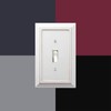 Amerelle Savannah Single Rocker Wood Wallplate in Distressed White