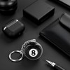 Dwuww Creative Number Eight Billiard Key Chain Pendant Car Key