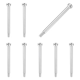 MECCANIXITY 8 Pcs 304 Stainless Steel Shoulder Bolt 6mm Shoulder Dia 70mm Shoulder Length M5x0.8 Thread Hex Socket Shoulder Bolts for Hydraulic Injection Molding Machinery Industries