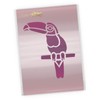 CraftStar Toucan Stencil - A4 Mylar Tropical Bird Template -