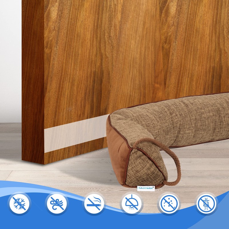 NABOWAN 30" Weighted Under Door Draft Stopper -Triangular Door Draft