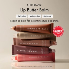Summer Fridays Lip Butter Balm - Hydrating Lip Mask - Shea Butter, Vegan - Pink Sugar (0.5 Oz)