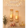 Capesaro Wall Candle Sconce Set of 2,Gold Metal Wall Mount