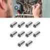 10Pcs Round Coupling Nut Stainless Steel Female Thread M10 Connector