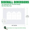 Acepic 2Pcs Instant Canopy Tent Sidewalls for 10x10 Pop-Up Canopy,