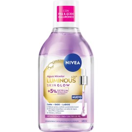 Agua Micelar Nivea Luminous 630 Skin Glow 400ml Todo Tipo De Piel Día/noche