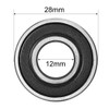 sourcing map 6001-2RS Double Sealed Ball Bearings 12 mm x
