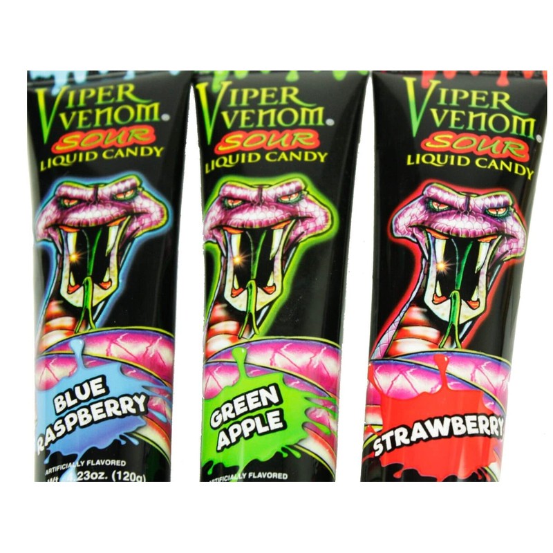 PKM CANDIES - 3 Pack Assorted Viper Venom Sour Squeeze