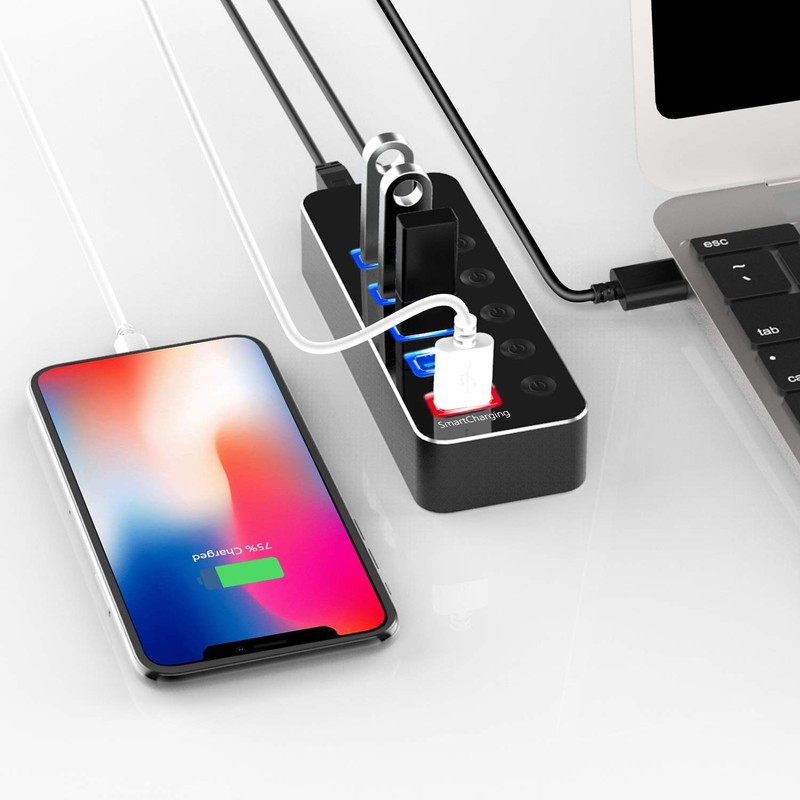 USB 3.0 Hub, Power Included, atolla USB Hub, 5 Ports,