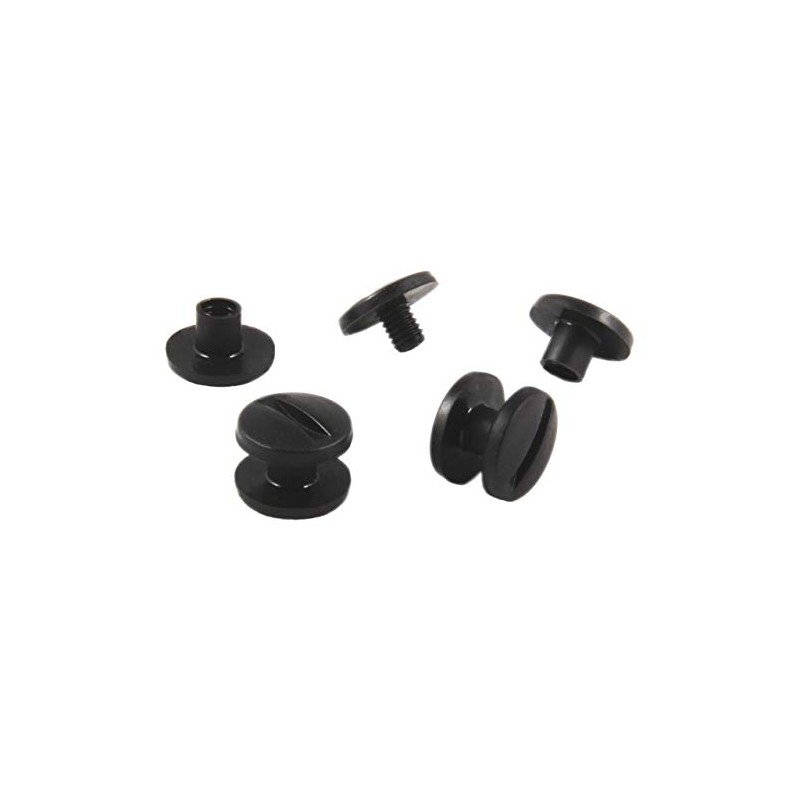 Plastic Book Screws | Black or White | Choice of