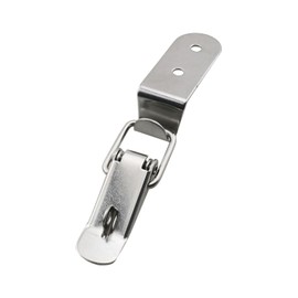 TAODAN 2PCS Stainless Steel Bent Hook Latch 58mm 90 Degrees Duck Mouth Buckle Lock Spring Loaded Toggle Clamp for Sliding Doors Toolboxes Industrial Equipment Wooden Crates Lock Catch