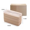 Bento Box Lunch Box 3-in-1 Compartment Containers Leakproof Stackable Bento