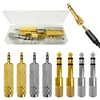 Lechengjia 8 Pieces Headphone Adapter 6.35 mm (1/4 Inch) Male