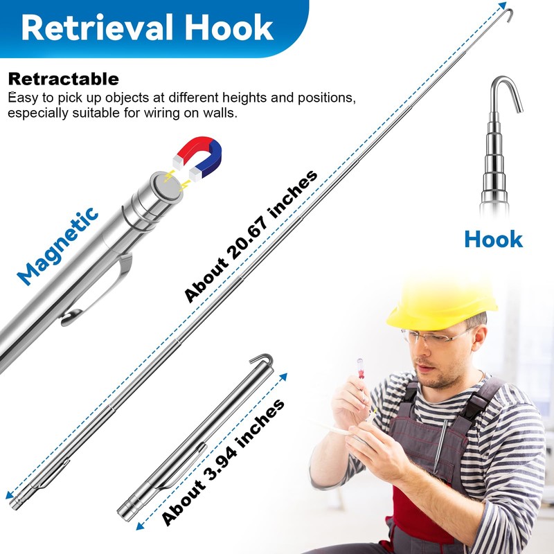 Feekoon Wet Noodle & Retriever Flexible Magnetic Pickup Tool, Bead