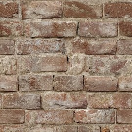 Red Brick Wallpaper Peel and Stick Faux Brown Brick Contact Paper Self Adhesive Fireplace Wallpaper for Bedroom Kitchen Backsplash Waterproof Red Chimney Contact Paper for Walls 78.7inL 17.3inW