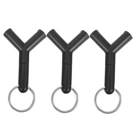 Levemolo 3pcs Audio Splitter Adapter for Headphones Portable Earphone Connector Lightweight Design for Couples Friends Compact Sharing