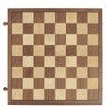 OUMODA Walnut 15" Magnetic Checkers Board Game Set - Folding