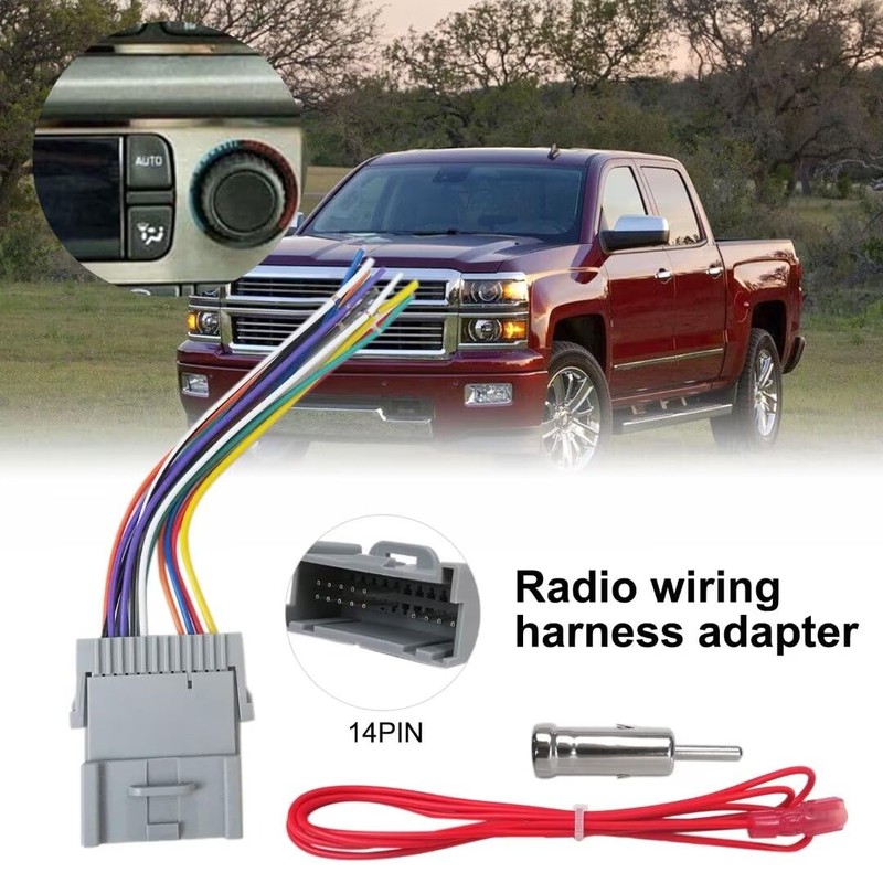 GruDawu Car Stereo Radio Wiring Harness Adapter Connector Replacement for