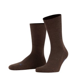 FALKE Unisex Walkie Light U So Wool Plain 1 Pair Socks, Brown Dark 5450, 9.5-10.5