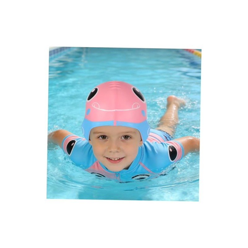 POPETPOP Gorro De Natacion Silicona Antideslizante, Gorra Impermeables para Niños