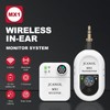 JCANOL Wireless in Ear Monitor System, 2.4G Stereo Wireless IEM