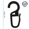 Bestlivings Rings with Folding Hooks (Set of 20), Curtain Rings