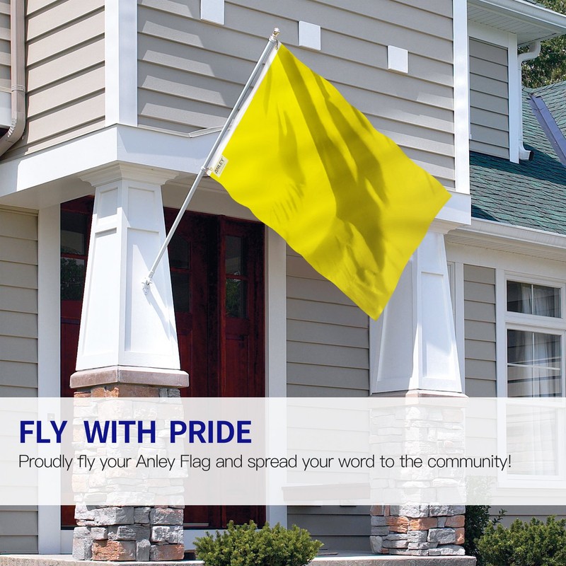 ANLEY Fly Breeze 3x5 Foot Solid Yellow Flag - Vivid