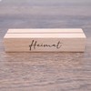 Interluxe Kartenhalter - Heimat - Grußkartenhalter mit Spruch Zuhause Fotohalter