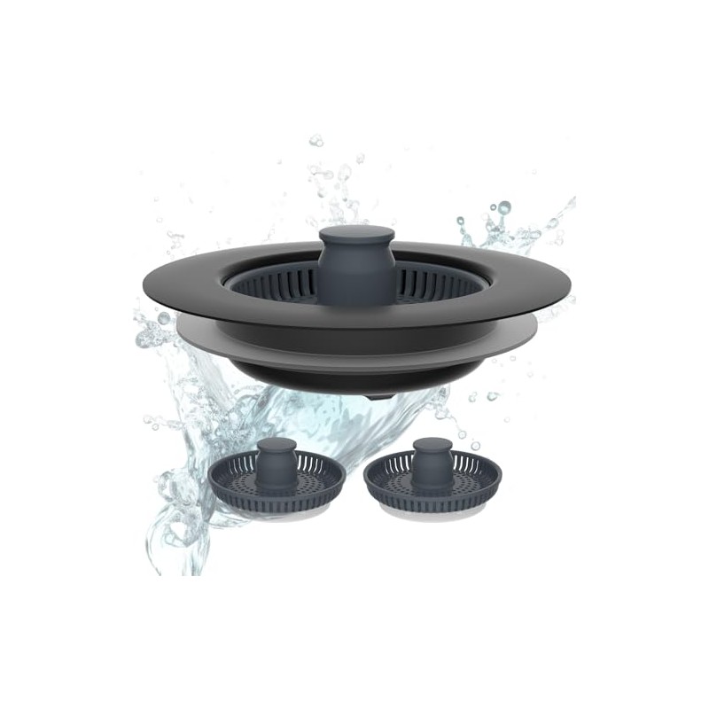 Hibbent Kitchen Sink Plug, Kitchen Sink Strainer and Stopper Combo,