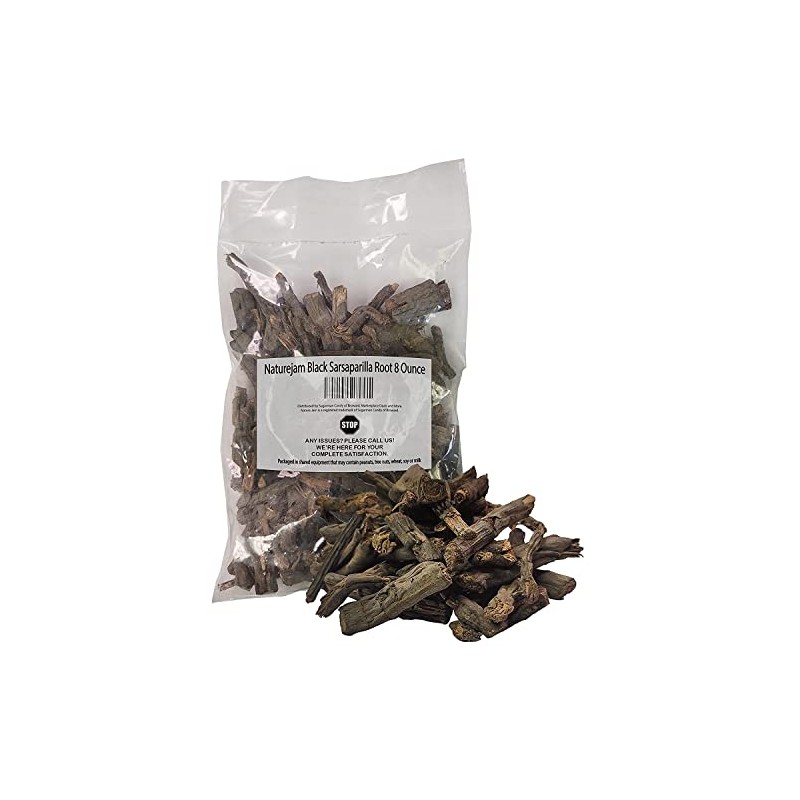 Naturejam Black Sarsaparilla Root Tea 8 Ounce-Bulk Bag-Herbs From Mexico
