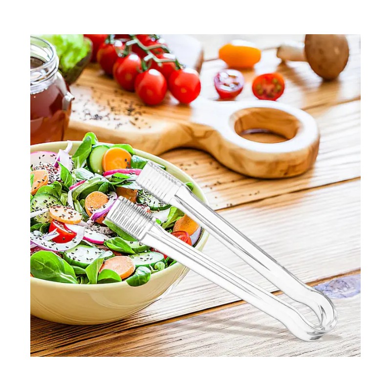 10 Pinzas Transparentes Pequeños Utensilios De Cocina