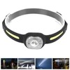 Silicone Headlamp Adjustable Light USB Charging COB Sensing Lamp for