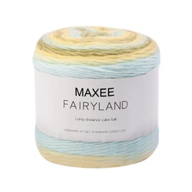 Maxee Gradient Yarn 100 g, 250 Mete Cupcakes Bobbel, Multicoloured Gradient Crochet Yarn, Hand Knit, Crochet, Cotton Knitting Yarn for Jumper Hats