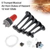 DriSentri 5pcs 125dB Black Trumpet Musical Dixie Car Duke of