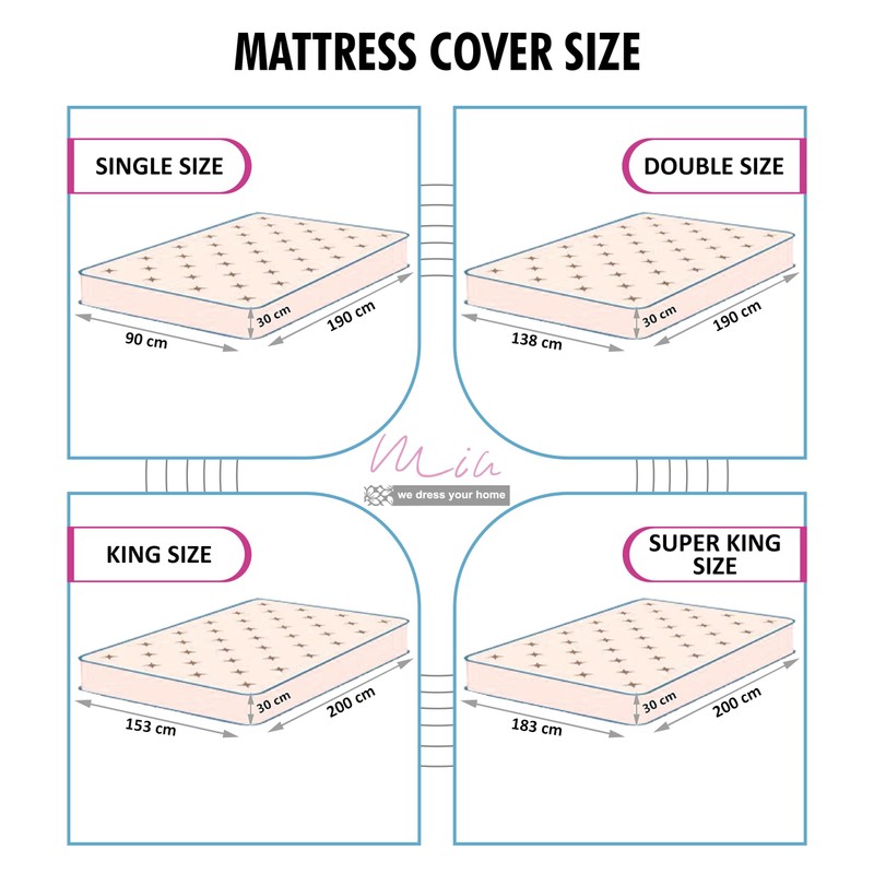 100% Waterproof King Size Mattress Protector – Soft Cotton Terry